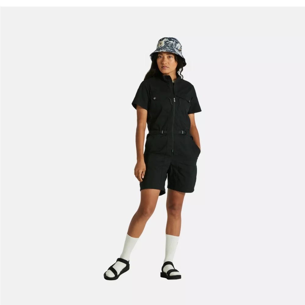 Fjallraven Black Short-Sleeve Jumpsuit